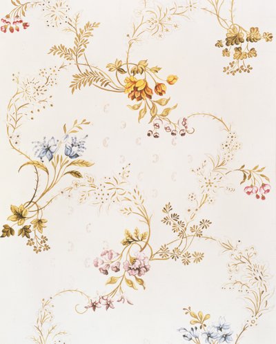 Design floral assimétrico rococó por Anna Maria Garthwaite, 1744 de Unbekannt Unbekannt
