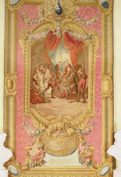 Cena de Don Quixote, tapeçaria da Galeria Regents de Unbekannt Unbekannt