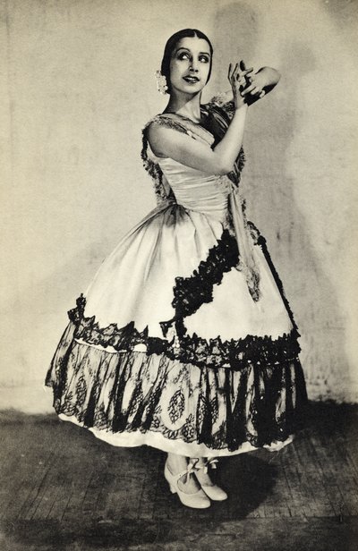 Tamara Toumanova, de &39;Footnotes to the Ballet&39;, publicada em 1938 (foto bw) de Unbekannt Unbekannt