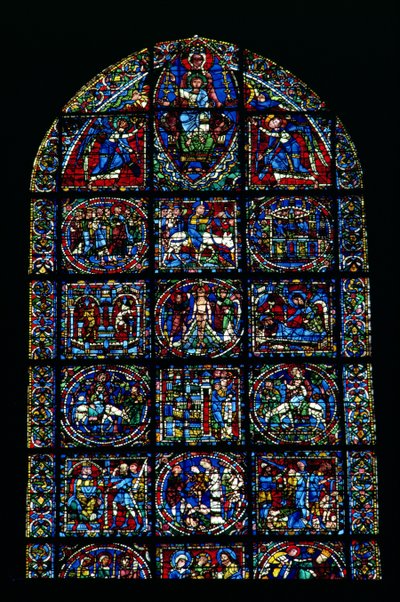 A Vida de Cristo, Ciclo do Novo Testamento (metade superior da janela) de Unbekannt Unbekannt