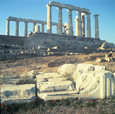 O Templo de Poseidon, c.430 aC de Unbekannt Unbekannt