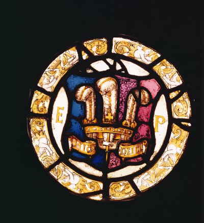 O distintivo e cifra de Eduardo I quando o Príncipe de Gales, inglês do século XVI de Unbekannt Unbekannt