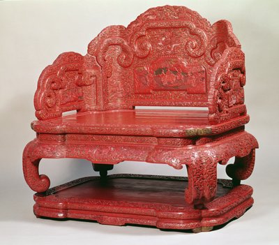 O trono do imperador Chien Lung (1736-95) de Unbekannt Unbekannt