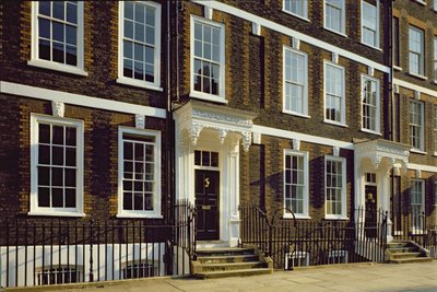 Duas casas, em, rainha, annes, portão, westminster, londres de Unbekannt Unbekannt