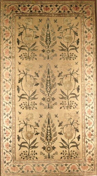 Piso de veludo espalhado, Moghul, período de Shah Jahan, 1628-58 de Unbekannt Unbekannt