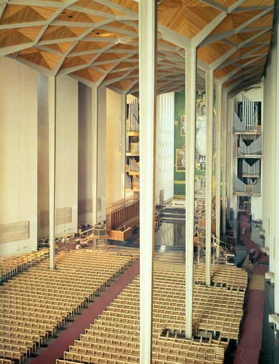 Vista do outro lado da nave, Catedral de Coventry de Unbekannt Unbekannt