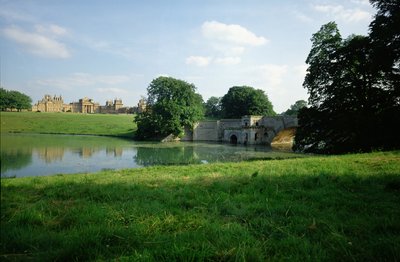 Vista, de, a, lago, palácio blenheim, oxfordshire de Unbekannt Unbekannt