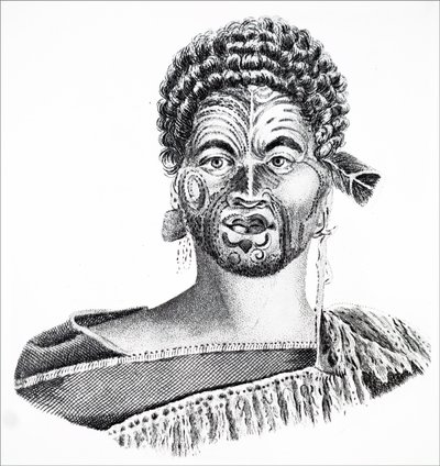 Um Maori Chieftain de Unbekannt