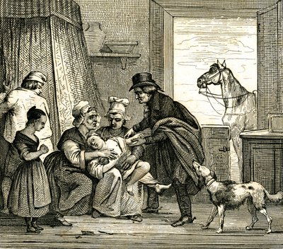 Uma visita médica no campo de Unbekannter Künstler