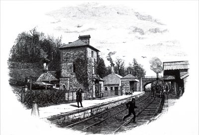 Uma vista da estação ferroviária de North Staffordshire de Unbekannt