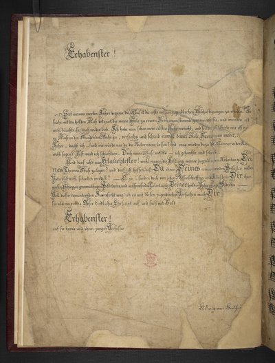 Adicionar MS 41631 f.1v Cópia de Beethoven das suas três primeiras sonatas pianoforte em Eb, F menor e D de Unbekannter Künstler