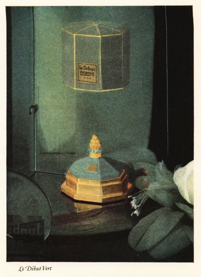 Anúncio para o perfume de Richard Hudnut, Parfum Le Debut Vert de Unbekannter Künstler