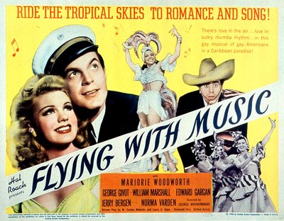 Affiche du film Flying with music de GeorgeArchainbaud avec Marjorie Woodworth et George Givot 1942 de Unbekannt