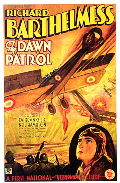 Cartaz do filme THE DAWN PATROL de HowardHawks com Richard Barthelmess de Unbekannt