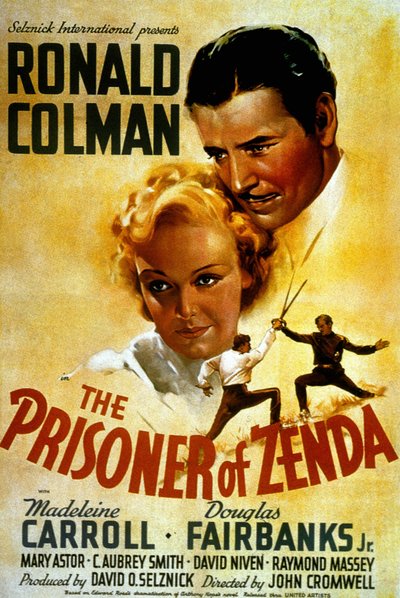 Cartaz do filme The Prisoner of Zenda de JohnCromwell com Madeleine Carroll e Douglas Fairbank Jr 1937 de Unbekannt
