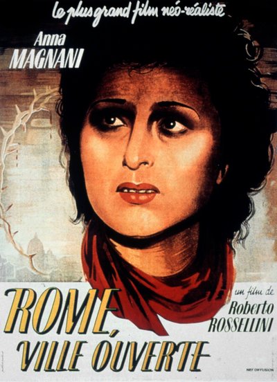 Affiche du film Rome open city de RobertoRossellini avec Aldo Fabrizi et Anna Magnani 1944 de Unbekannt