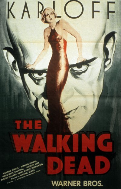 Affiche du film The Walking dead de Michael Curtiz avec Boris Karloff 1936 de Unbekannt