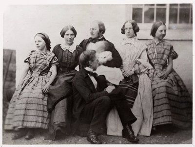 Alexander Parkes, inventor e químico inglês, com sua família, c 1870 de Unbekannt
