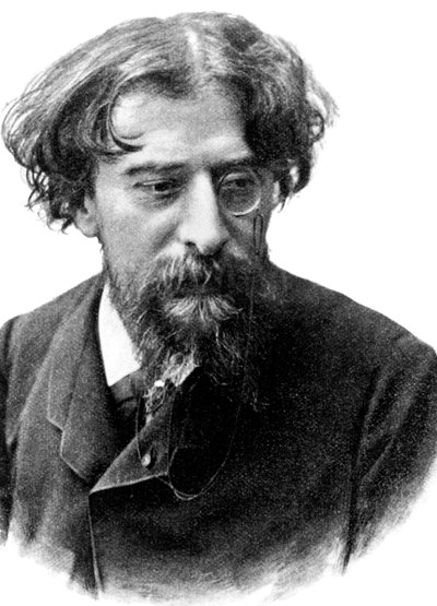 Alphonse Daudet (1840-1897) romancista francês, c. 1892 (gravura) de Unbekannter Künstler