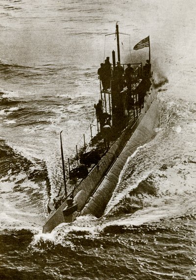 Submarino americano durante a 1ª Guerra Mundial de Unbekannter Künstler