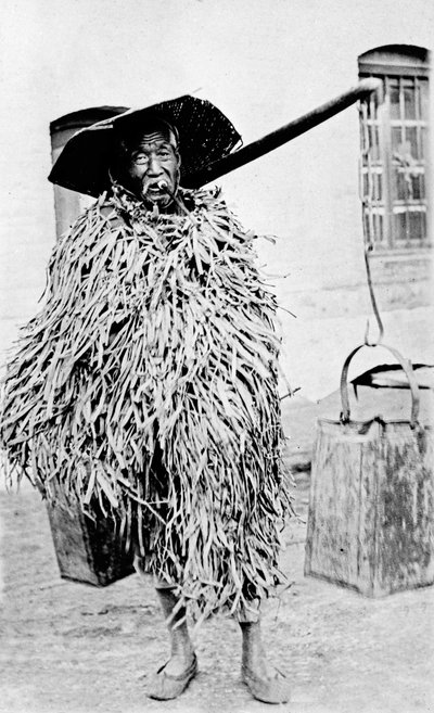 Um homem comum do campo, China, década de 1910 de Unbekannter Künstler