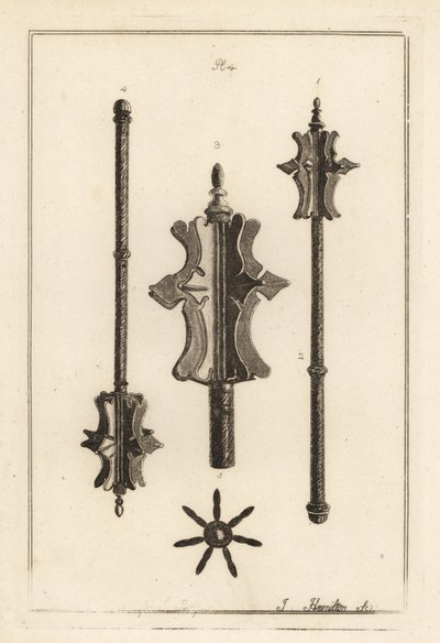 Antigo maça de ferro na colecção de Gustavus Brander de Unbekannt