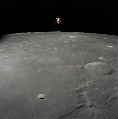 Módulo lunar da Apollo 12 Pousos intrépidos na superfície da Lua no Oceano de Tempestades de Unbekannt