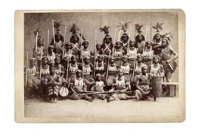 Palestra do Grupo Ashanti, Alemanha 1890s (foto a p/b) de Unbekannt