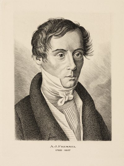 Augustin Jean Fresnel, físico francês, c 1825 de Unbekannt