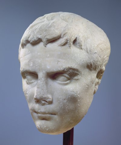 Augustus, cabeça de mármore, c.27-20 a.C. de Unbekannt