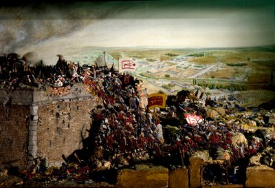 Guerra Austro-Turca em 1683 (modelo de diorama) de Unbekannter Künstler