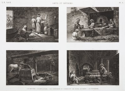 Padaria e Confeitaria Pasteleiros e Confeitaria, Egito, c 1798 de Unbekannt