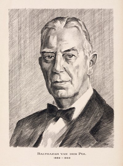 Balthazar van der Pol, engenheiro elétrico holandês, c 1930s de Unbekannt