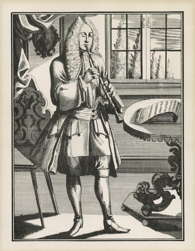 Baroque oboist de Unbekannt