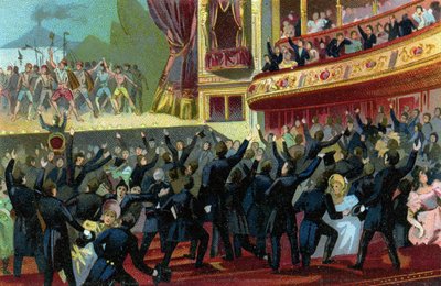 Revolução Belga de 1830 (ilustração) de Unbekannter Künstler