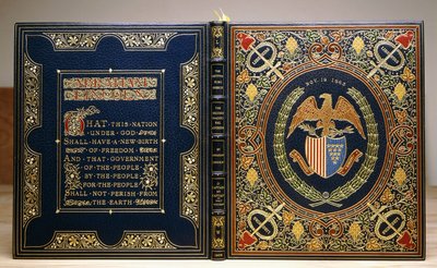 Encadernação do livro "O discurso de Gettysberg e o segundo discurso inaugural, 1928 de Unbekannt