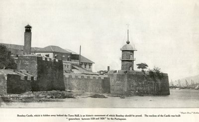 Monumento histórico do Castelo de Bombaim, c1900s (foto) de Unbekannter Künstler