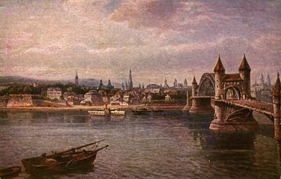 Bona, Alemanha: Ponte Velha do Reno (Alte Rheinbrücke) de Unbekannter Künstler