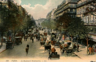 Boulevard Montmartre, Paris de Unbekannter Künstler