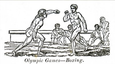 Boxeadores nos antigos Jogos Olímpicos de Unbekannt