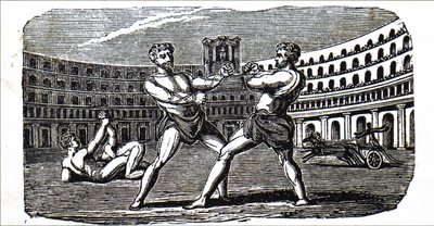 Boxers no Coliseu da Roma Antiga de Unbekannt