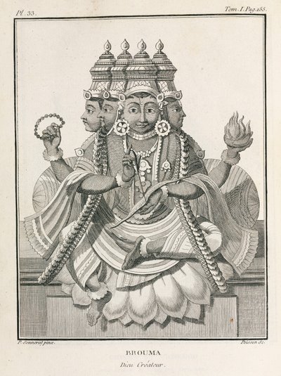 Brahma, o deus criador hindu de Unbekannt