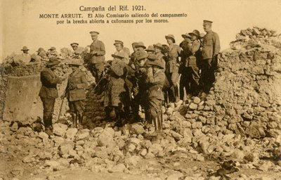 Muralha espanhola rompida no Monte Arruit, Marrocos de Unbekannter Künstler