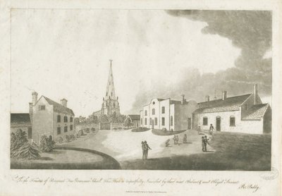 Escola secundária de Brewood: gravura em aquatinta, 30 de janeiro de 1799 de Unbekannt
