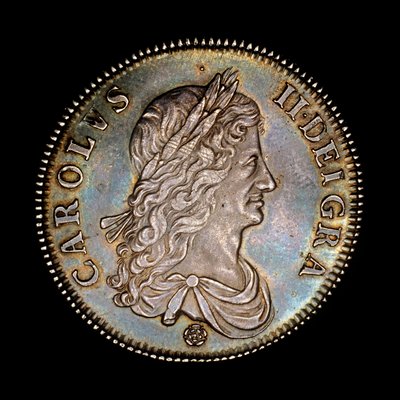 Moeda britânica com a efígie do Rei Carlos II de Unbekannter Künstler