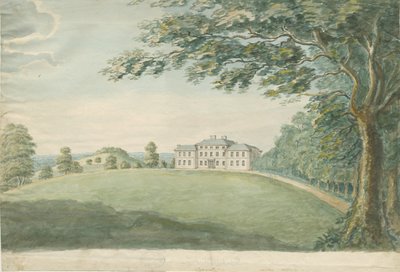 Canwell Hall: pintura em aquarela, séc. XVIII de Unbekannt