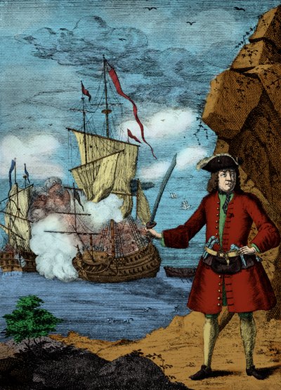 Capitão John Avery, gravura. de Unbekannter Künstler