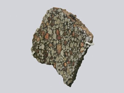 Condrite de Carbono (CBA). Tombado em Gujba (Nigéria), em 1984. Museu Nacional de História Natural, Paris. de Unbekannt