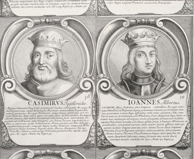 Casimir IV Jagiellon, e Jan I Olbracht, não. 38 e 39 da 