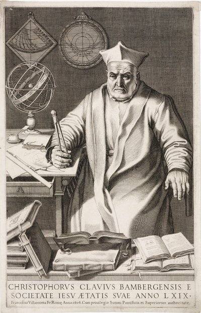 Christopher Clavius, padre jesuíta alemão e matemático de Unbekannt